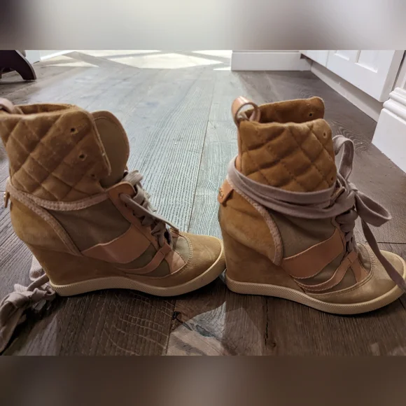 Chloe wedge sneakers/booties - Picture 4 of 6